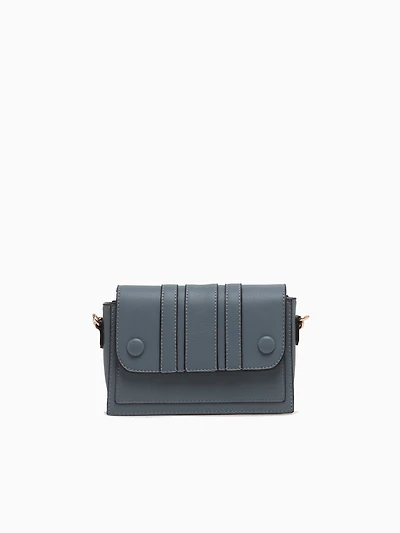 Srb26762 Button Detail Crossbag Blue