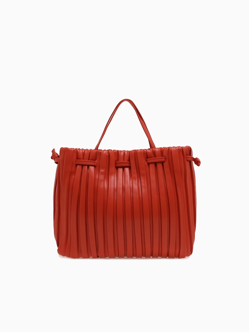 Srb26793 Pleated Shopper Orange