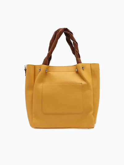 Srb26815 Twisted Strap Shoulder Yellow