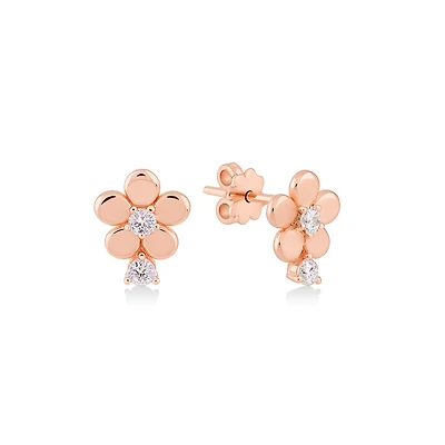 Flower & Dimond Earring
