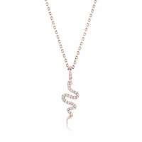 Diamond Snake Necklace