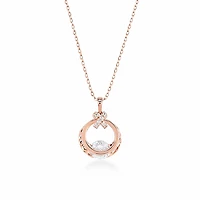 Floating Diamond Pendant Necklace