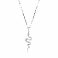 Diamond Snake Necklace