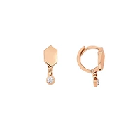 3d Cube Earring