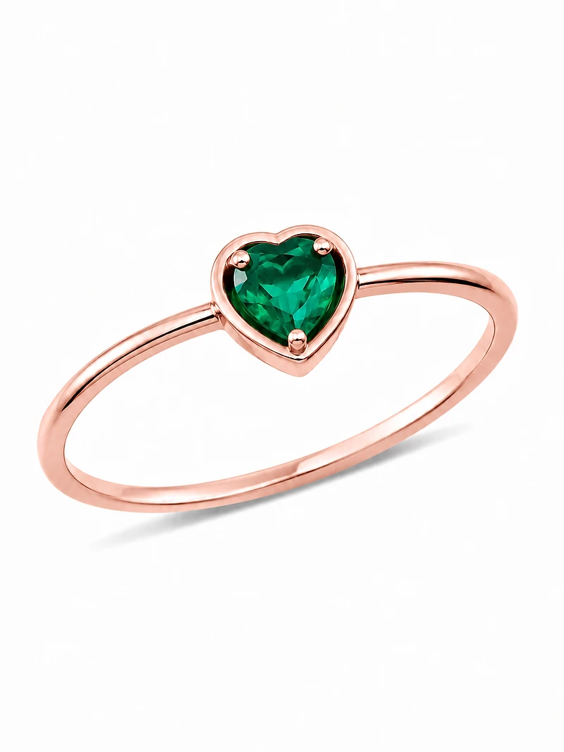 Emerald Heart Ring