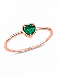 Emerald Heart Ring