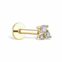 Triple Diamond Piercing -Single