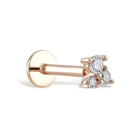 Triple Diamond Piercing -Single