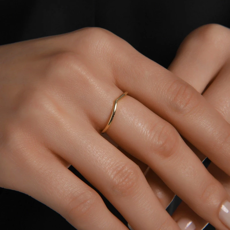 Simple Wishbone Ring