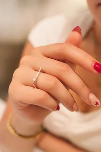 Baguette on Edge Ring