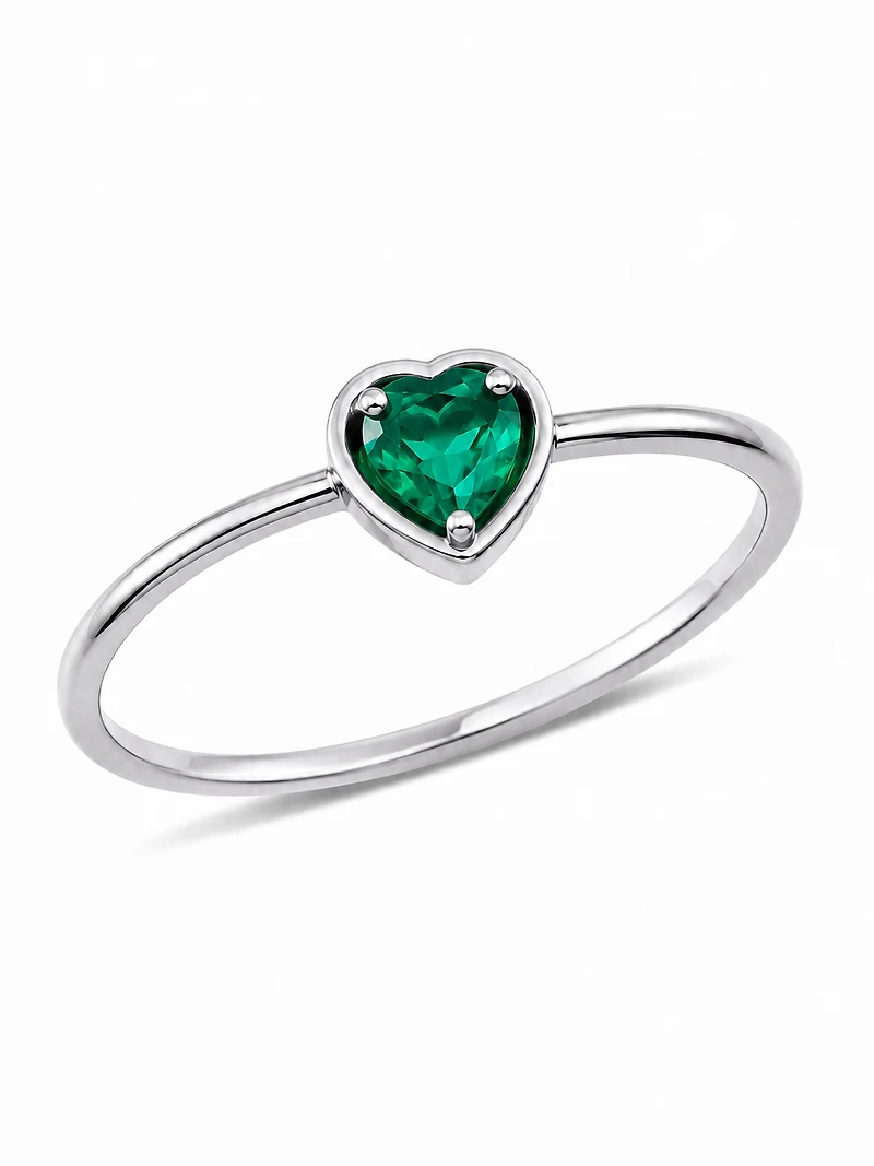 Emerald Heart Ring