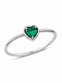 Emerald Heart Ring