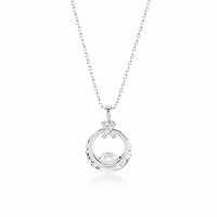 Floating Diamond Pendant Necklace