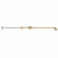 Aurelia 18K Three-Tone Clover Bracelet