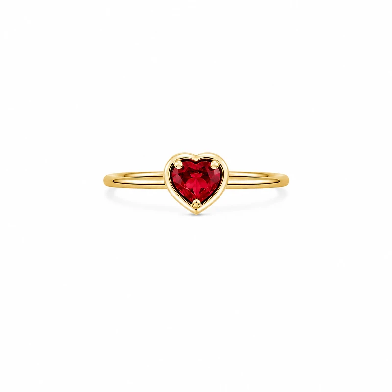 Ruby Heart Ring