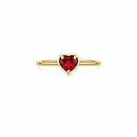 Ruby Heart Ring