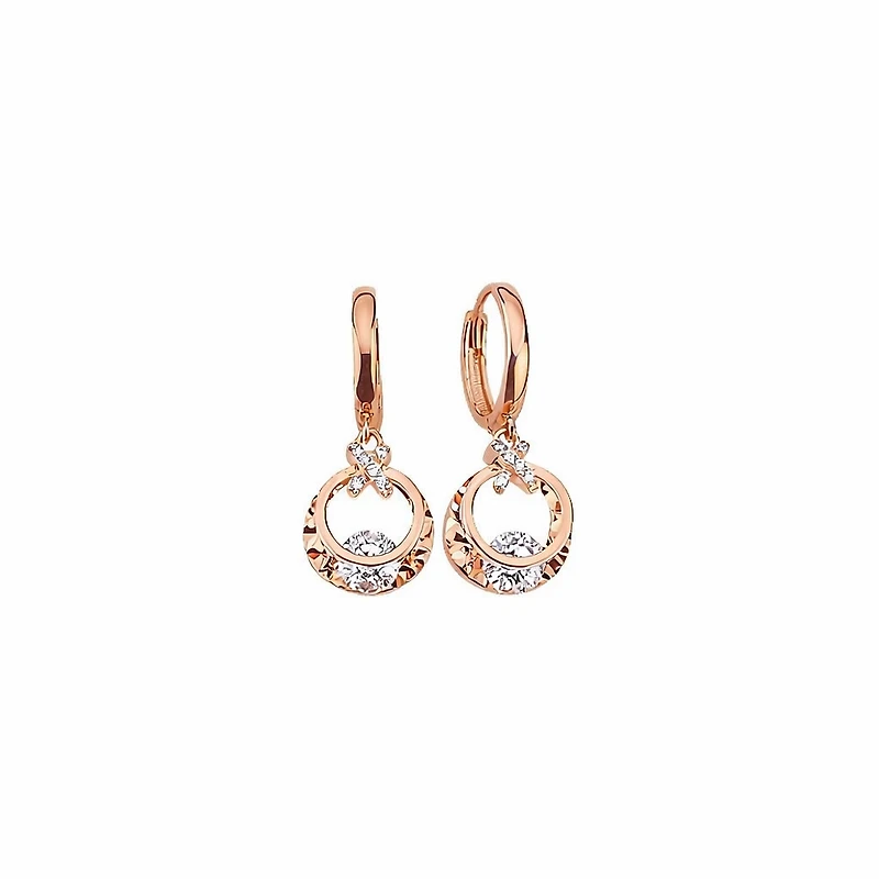 Floating Diamond Pendant Earrings