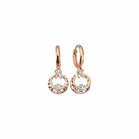Floating Diamond Pendant Earrings