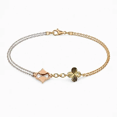 Trinity Harmony 18K Gold Bracelet