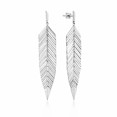 Gold Leaf Drop Single Earring