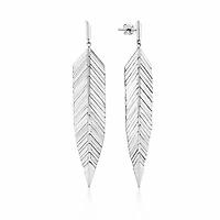 Gold Leaf Drop Single Earring