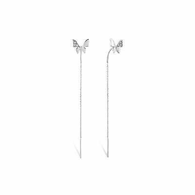Butterfly Threader Earrings