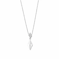 Shiny Rhombus Pendant Necklace