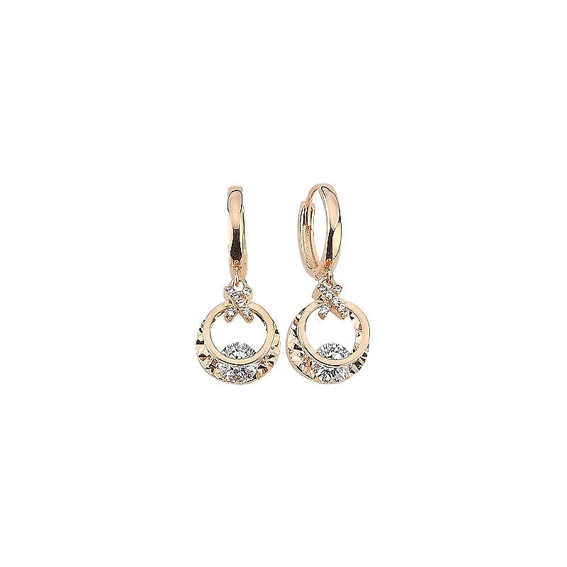 Floating Diamond Pendant Earrings