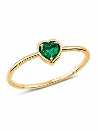 Emerald Heart Ring