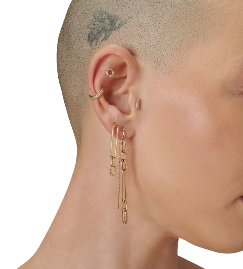 Linear Elegance Piercing -Single