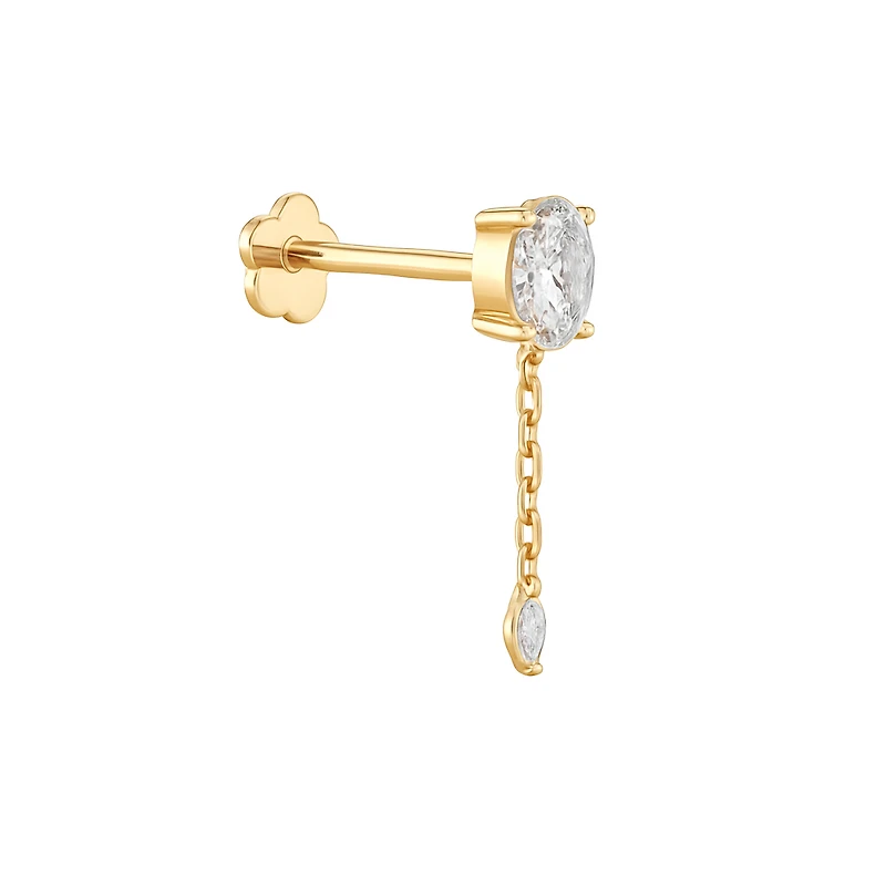 Suspended Marquise Drop Piercing -Single