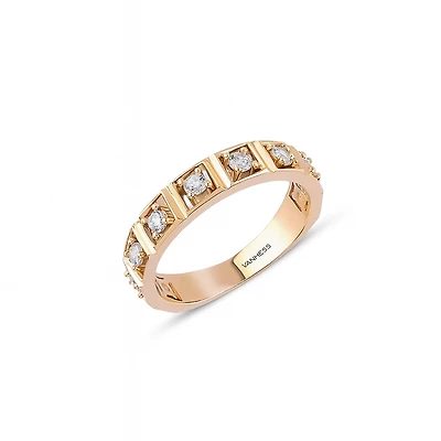 Nine-Square Diamond Ring