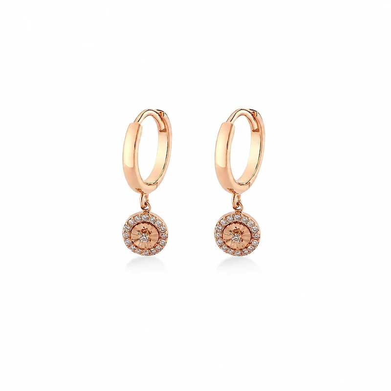 Sunray Hoop Earrings