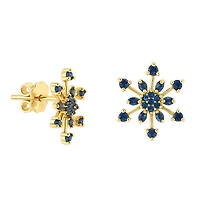 Lily Blue Diamond Earrings