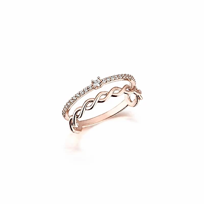 Diamond Twist Ring