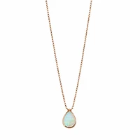 Teardrop Opal Pendant Necklace