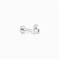 Mini Baguette Flat Back Stud Piercing -Single