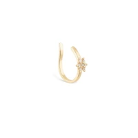 Shining Sun Earring Cuff - Piercing -Single