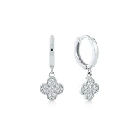 Gleaming Shamrock Huggie Earring