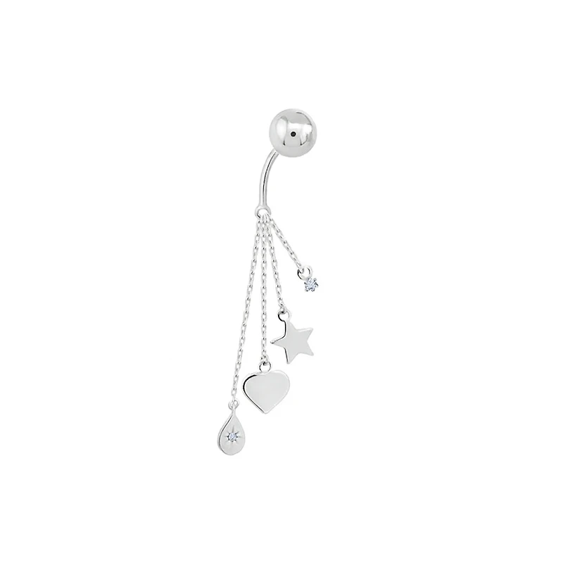Spring Golden Ball Belly Piercing