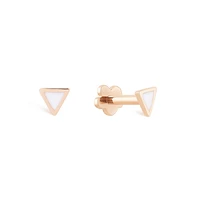 Enameled Golden Triangle Piercing -Single
