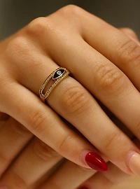 Shiny Evil Eye Ring