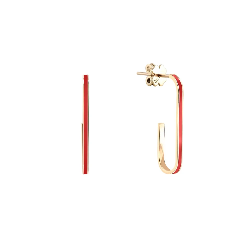 Small Infinity Oval Earrings