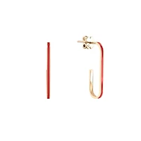 Small Infinity Oval Earrings