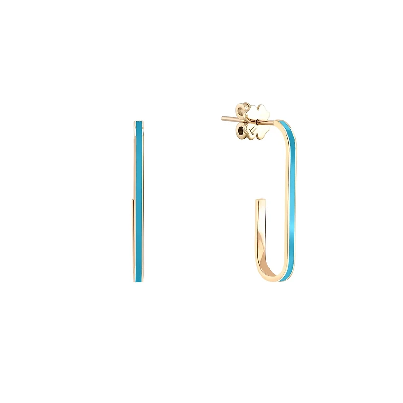 Small Infinity Oval Earrings