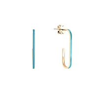 Small Infinity Oval Earrings