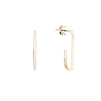 Small Infinity Oval Earrings