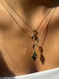 Rhombus Pendant Necklace