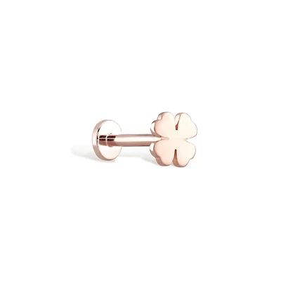 Lucky Clover Flatback Piercing -Single