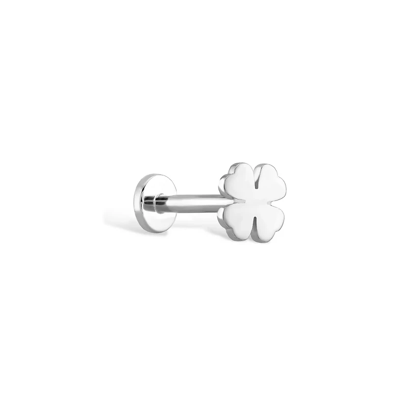 Lucky Clover Flatback Piercing -Single